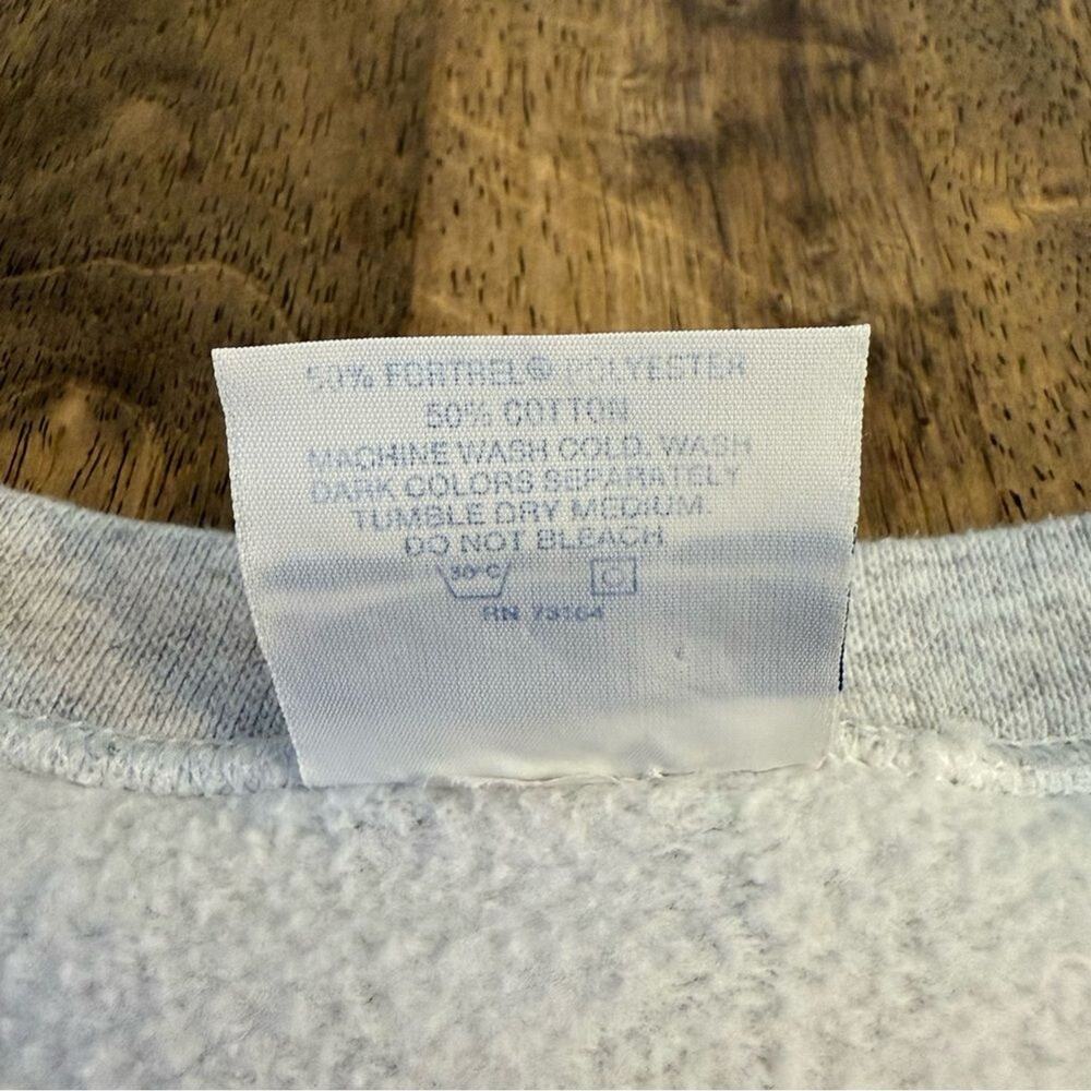 VTG Sweatshirt Amish Farm Corn Quilt Embroidered Handmade Santee Unisex Small - Picture 6 of 12